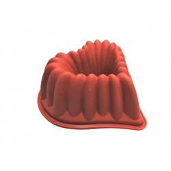 Babka silikonowa forma z kominem serce walentynki